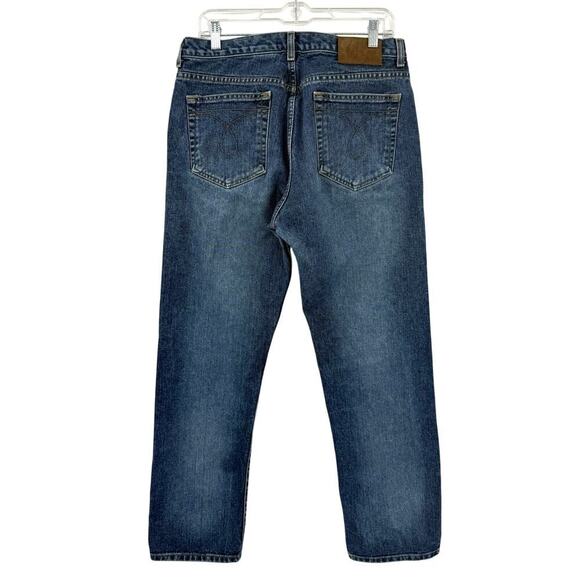 Calvin Klein Vintage 90s Low Rider Omega Pocket Jeans All Over Sandblast Size 11 - Picture 3 of 11